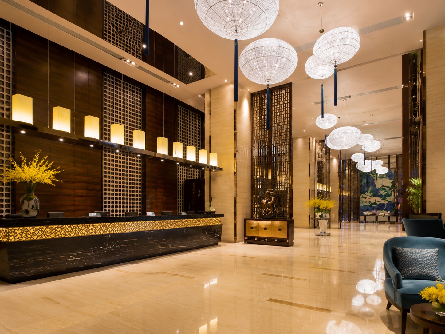 Hall del Glenview ITC Plaza Chongqing per gli ospiti del tour A Foreign Affair