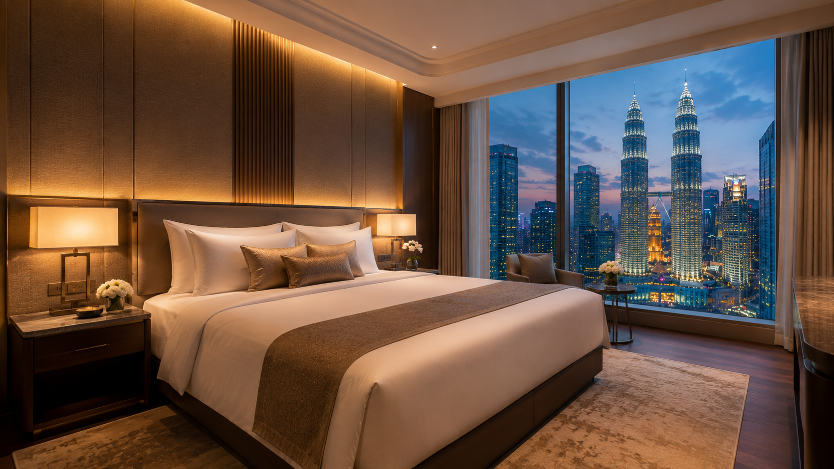 Confortevole suite con camera da letto allo Star Suites KLCC di Kuala Lumpur